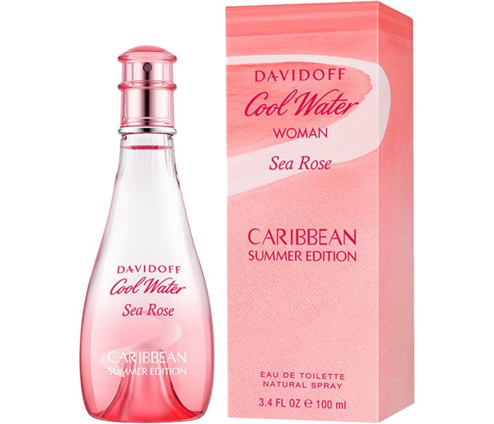 Davidoff 100ml Cool Water Sea Rose Caribbean Summer Edition Eau De Toilette for Women - Zoom Image 2