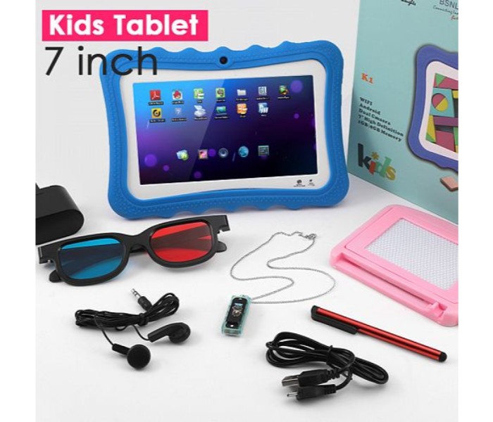 BSNL K-1 Kids Tablet, 7 inch, Android 4.4.2, 8GB, 1GB DDR3, Dual-core, Dual Camera, Blue - Zoom Image 3