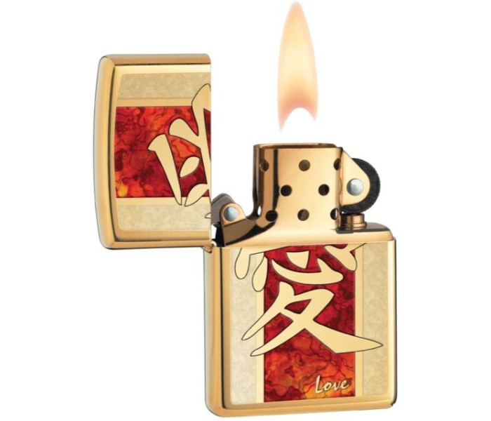 Zippo 28953 Love Fusion Lighter Red and Gold - Zoom Image 1