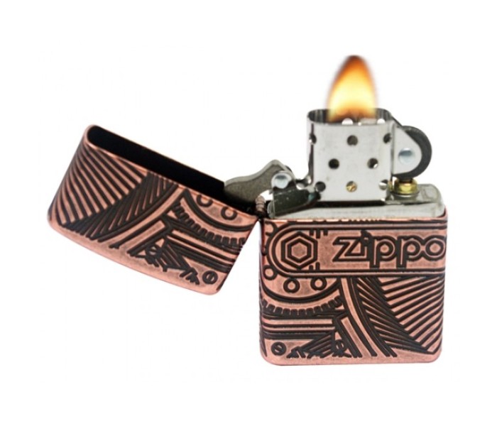 Zippo 29523 Gear Lighter Copper - Zoom Image 1