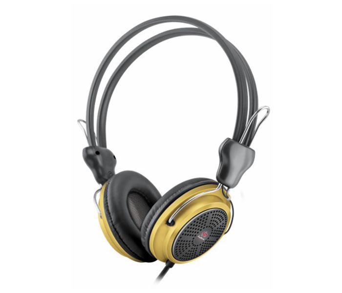 Audionic MAX 50 Deep Bass On-Ear Headphone - Black & Gold - Zoom Image 1