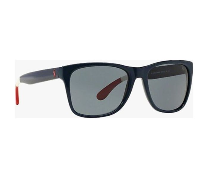 Polo Ralph Lauren 0Ph4106 556987 Wayfarer Dark Blue Frame & Blue Mirrored Sunglasses for Men - Zoom Image 2