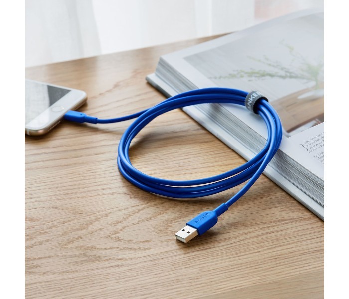 Anker A8433 Powerline II Lightning Cable 6 ft Blue - Zoom Image 1