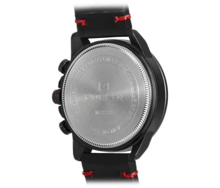 Curren 8288 Chronograph Watch For Men Black And Red - Zoom Image 3