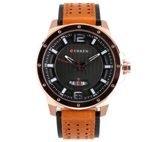 Curren 8293 Analog Quartz Watch For Men Khaki and Black - Zoom Image 4