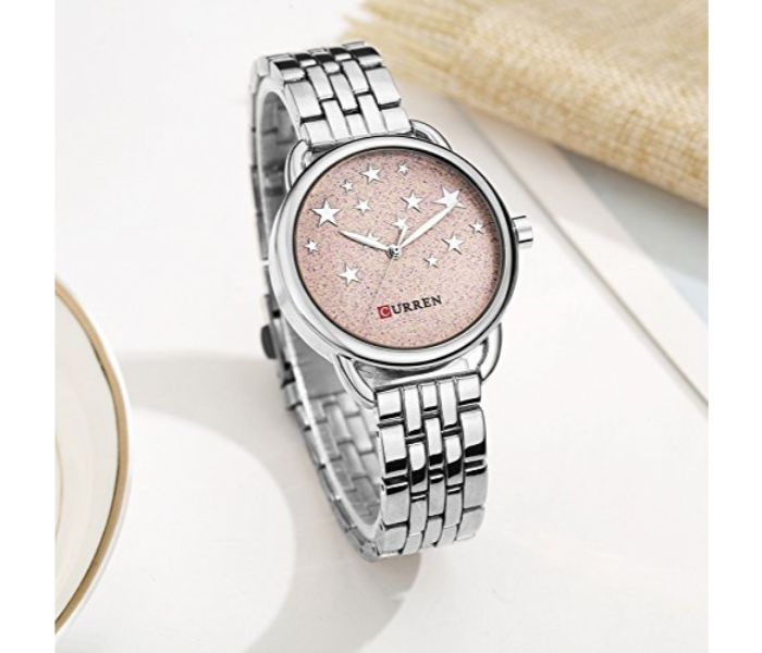 Curren 9013 Designed Quartz Watches For Women Silver - Zoom Image 1