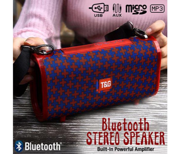 T&G Portable Wireless Bluetooth Super Bass Stereo Speaker with Aux, Micro SD and USB Flash Support TG123 Multicolor - Zoom Image 4