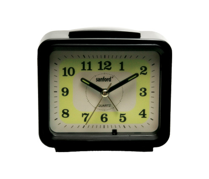 Sanford SF3003ALC Black Alarm Clock with 2AA Battery - Zoom Image