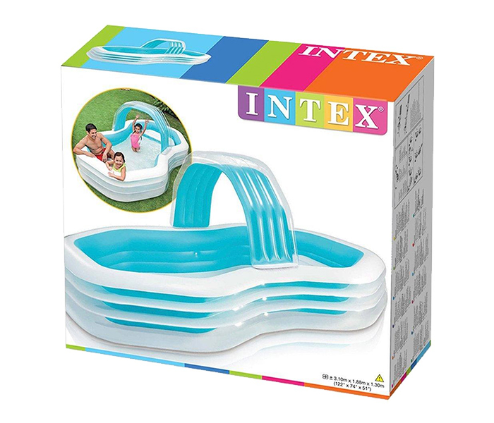 Intex ZX-57198 310 x 188 x 130CM Swim Center Family Cabana Pool - Blue - Zoom Image 1