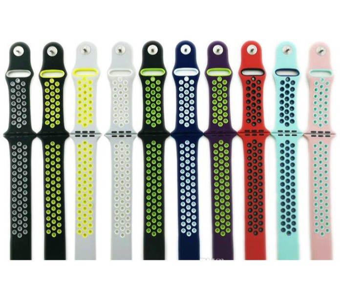 New Design Convertible Strap Band for Apple Watch 1, 2, 3 and 4 with Sweat Proof SPRB42 Multicolor - Zoom Image 4