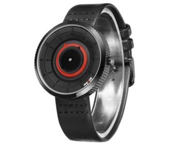 Weide WD 006LB Mens Analog Watch Black and Red - Zoom Image 1