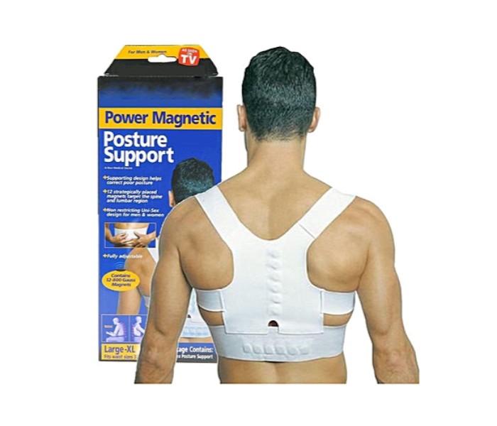 Taqdeer Power Magnet Posture Support XL 17901-1 White - Zoom Image 2