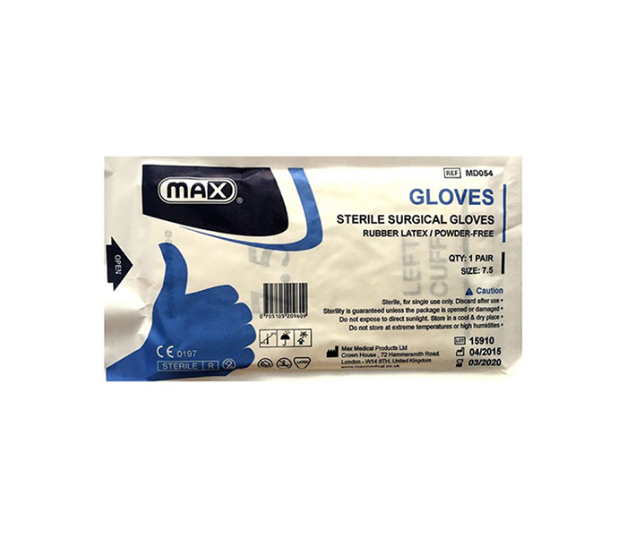 Max N11647937A Steriles Surgical Latex Gloves - Zoom Image