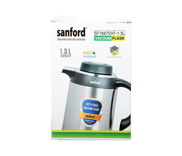 Sanford SF1667SVF 1.3 Litre Stainless Steel Vacuum Flask - Silver - Zoom Image 2