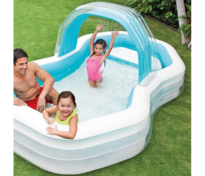 Intex ZX-57198 310 x 188 x 130CM Swim Center Family Cabana Pool - Blue - Zoom Image 2