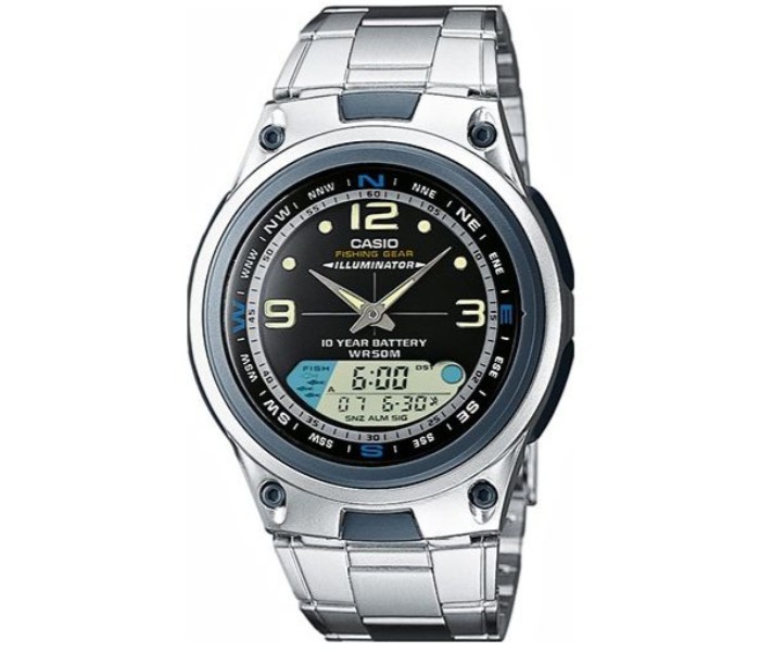 Casio AW-82D-1AVDF Mens Analog and Digital Watch Silver - Zoom Image 3