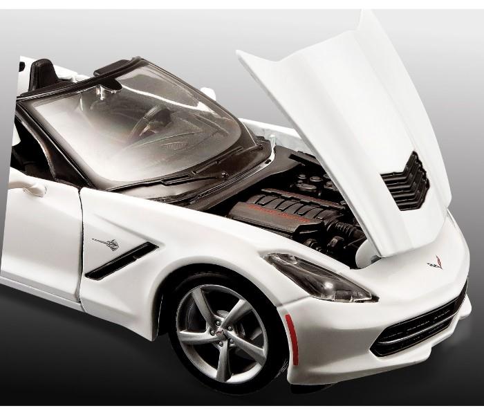 Maisto Tech 39122 2014 Corvette Stingray Convertible Silver - Zoom Image 1