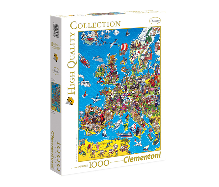 Clementoni 39384 High Quality Collection Europe Map Adult Puzzle - 1000 Pieces - Zoom Image 2