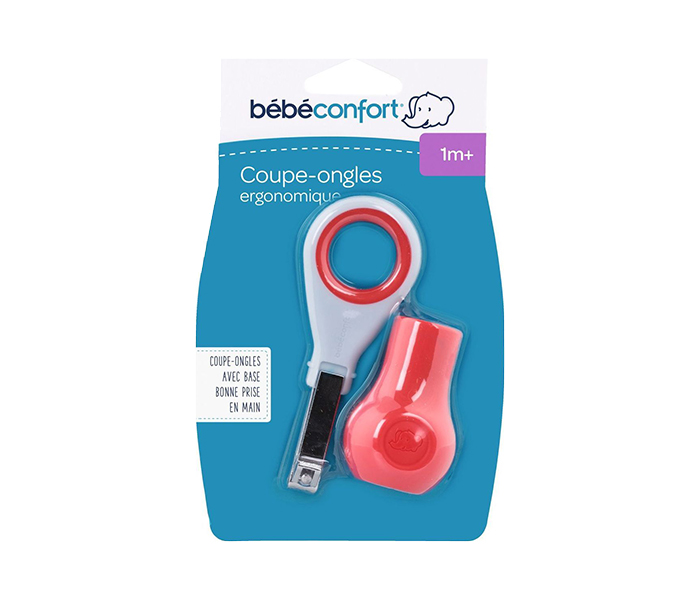 Bebe Confort 3106202100 Ergonomic Baby Nail Clippers with Base - Red - Zoom Image 2