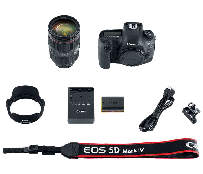 Canon EOS 5D Mark IV 30.4 MP DSLR Camera with 24-105mm f/4L II Lens - Black - Zoom Image 8