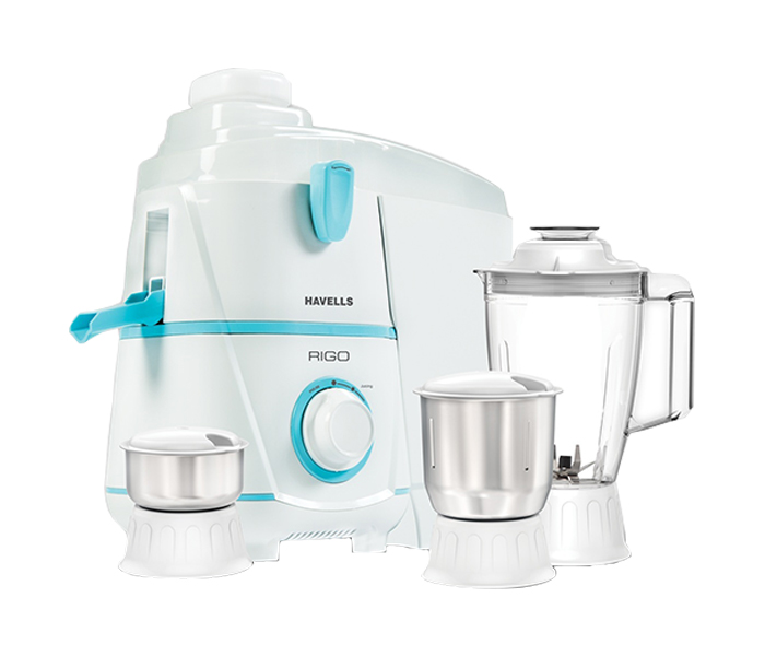 Havells Rigo 500 Watts 3-in-1 Juice Extractor with Steel Mixer Grinder - Zoom Image