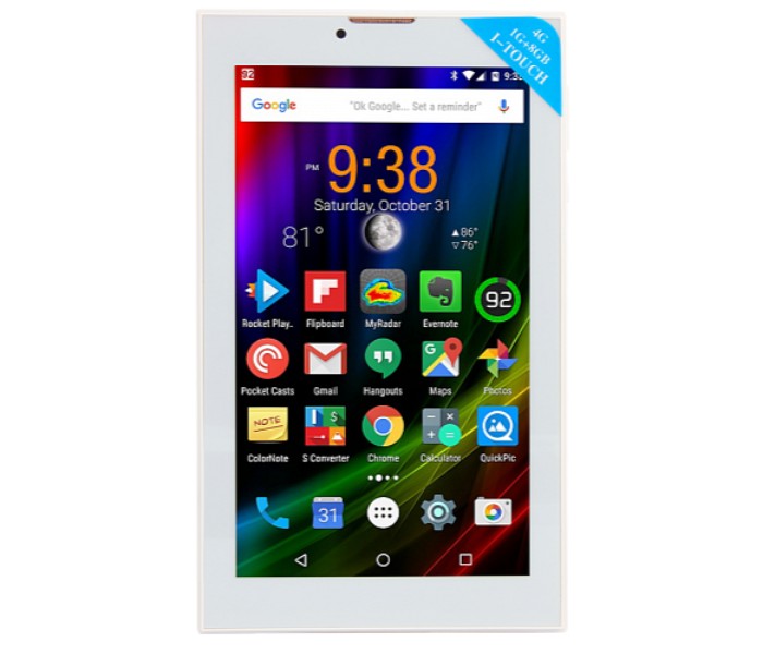 iTouch X701, Tablet 7 inch, Android 4.4.2, 8GB Wi-Fi, 4G LTE, Quad Core, Dual Camera, Gold - Zoom Image 1