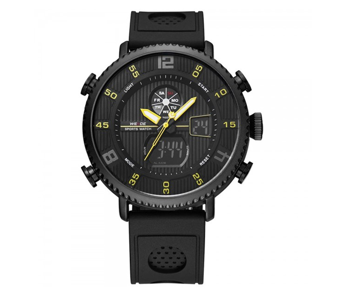 Weide WH-6106PU Analog and LCD Digital Watch Yellow and Black - Zoom Image 4