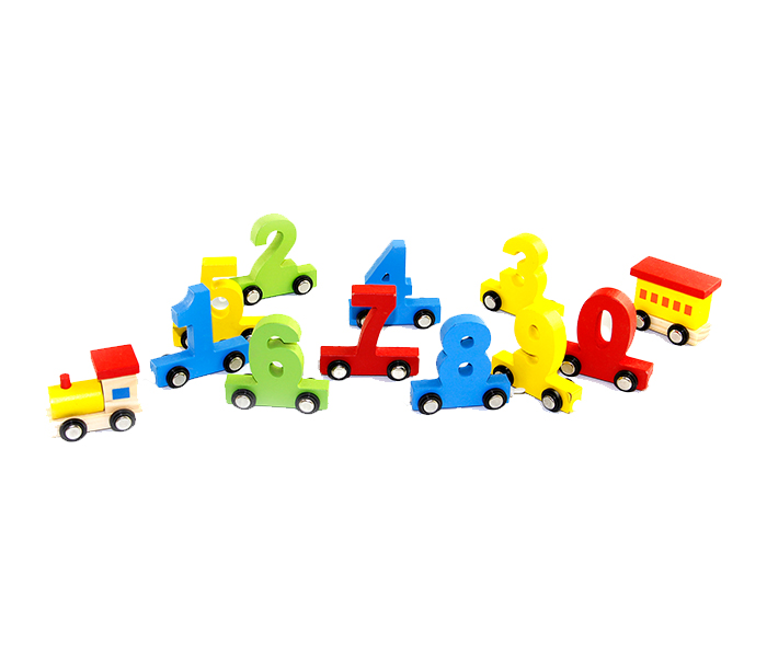 Taqdeer 7513 Wooden Digital Puzzle Train Set - Zoom Image 1