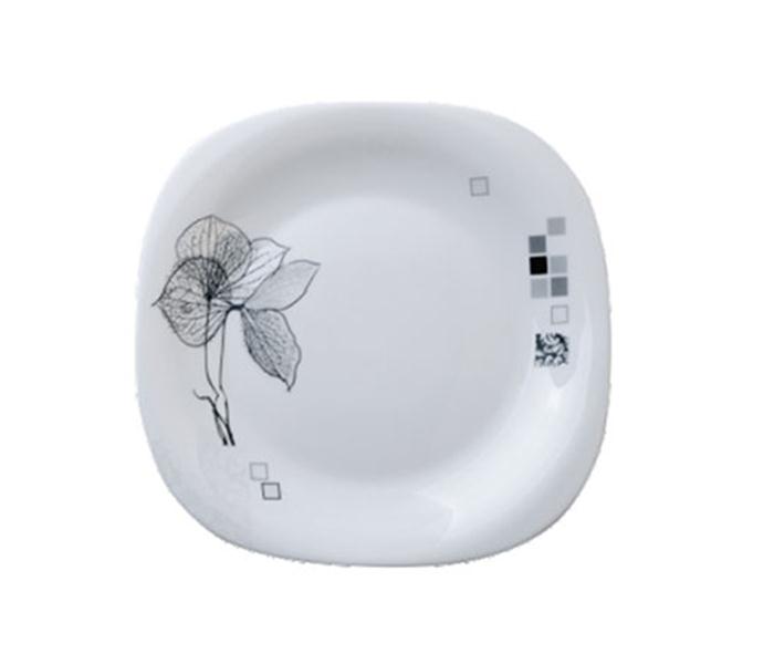 Royalford RF6746 9-inch Opal Ware Square Soup Plate - White - Zoom Image