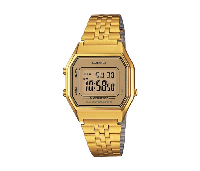 Casio LA-680WG-9DF Womens Digital Watch Gold - Zoom Image 2