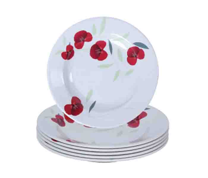 Flamingo FL9100CMW 10-inch Melamine Ware Soup Plate - 6 Pieces Combo - Zoom Image