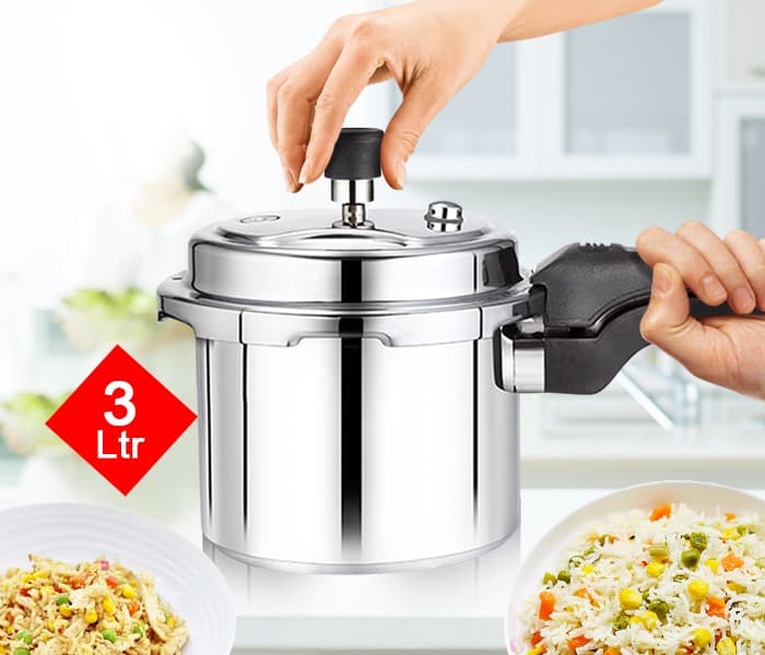 Olsenmark OMPC2314 3 Litre Aluminium Pressure Cooker - Zoom Image