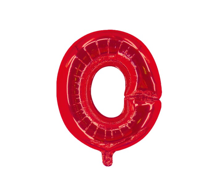 Party Time O-RE-803379 Letter O 16 Inch Foil Balloon Red - Zoom Image