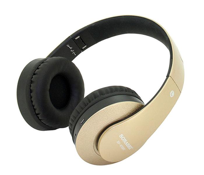 Sonashi HP-875BT Wireless Bluetooth Headphone - Gold - Zoom Image 4