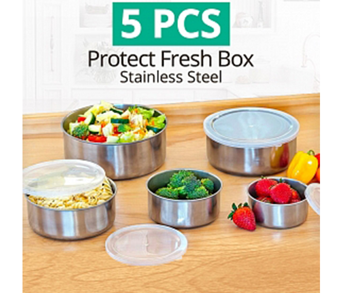 Stainless Steel 5 Piece Protect Fresh Box, 1296942 - Zoom Image 2