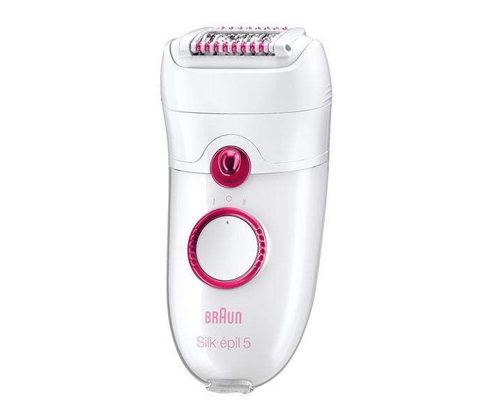 Braun SE 5380 Legs & Body Cordless Epilator with Cooling Glove - White & Pink - Zoom Image 1