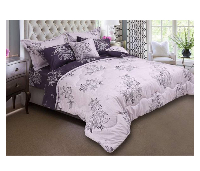 Home Concept Ar-045 Bed Printed Comforter Set - 8 Pcs - Zoom Image