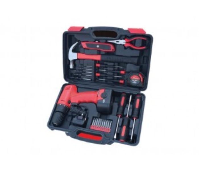 Geepas GT7671 Cordless Drill Black, Red - Zoom Image