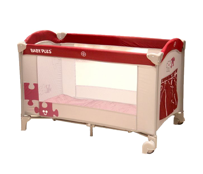 Baby Plus BP8057 Portable Playard with Bed - Red - Zoom Image