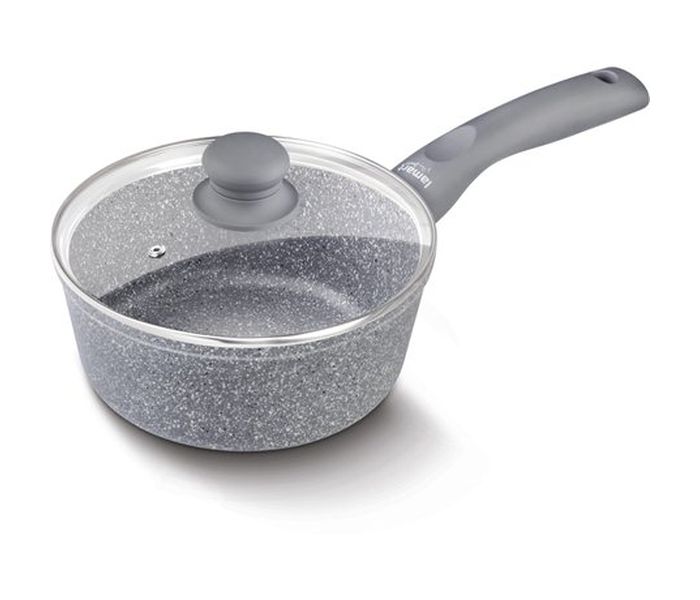 Lamart LT1093 Stone 16CM Sauce Pan with Lid, Grey - Zoom Image 3