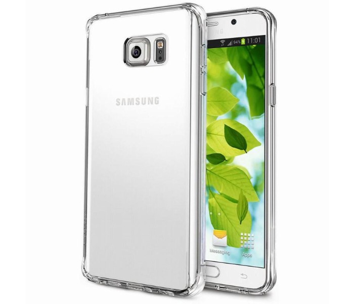 ABS Crystal Clear Reinforced Corners Shock Absorption Protection TPU Case for Samsung Note 5 ABSCN5 Transparent - Zoom Image 3