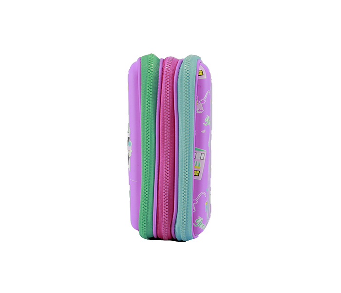 Smily Kiddos SK11001038 Hardtop Triple up Pencil Case - Purple - Zoom Image 1