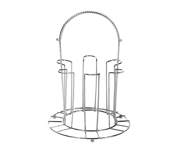 Delcasa DC1179 6 Pieces Stainless Steel Cup Holder - Silver - Zoom Image 2