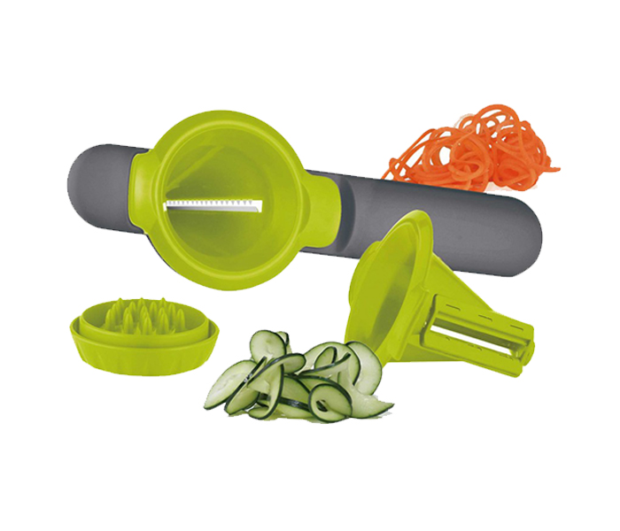 Royalford RF8749 2-in-1 Spiral Slicer - Green & Grey - Zoom Image 1