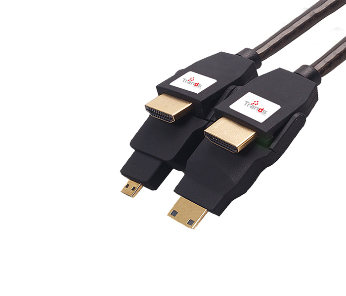 Trands TR-CA5983 2 Meter 4 in 1 HDMI Cable - Black - Zoom Image 5