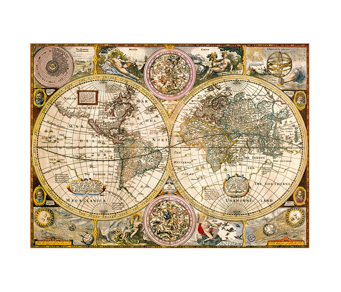 Clementoni 33531 High Quality Collection Old Map Adult Puzzle - 3000 Pieces - Zoom Image 1