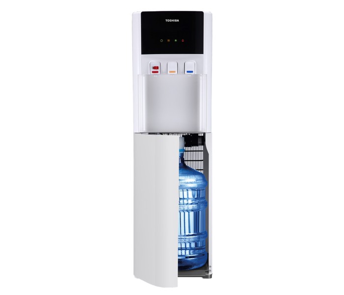 Toshiba RWF-W1615BU(W) Bottom Load Water Dispenser with Stainless Steel Water Suck Pipe and Child Safety Lock White - Zoom Image 2