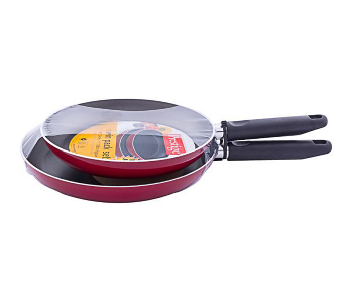 Prestige PR20961 2 Pieces Non-Stick Twin Fry Pan Set, Red - Zoom Image 2