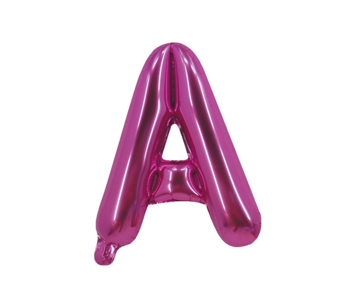 Party Time A-P-803249 Letter A 16 Inch Foil Balloon Pink - Zoom Image