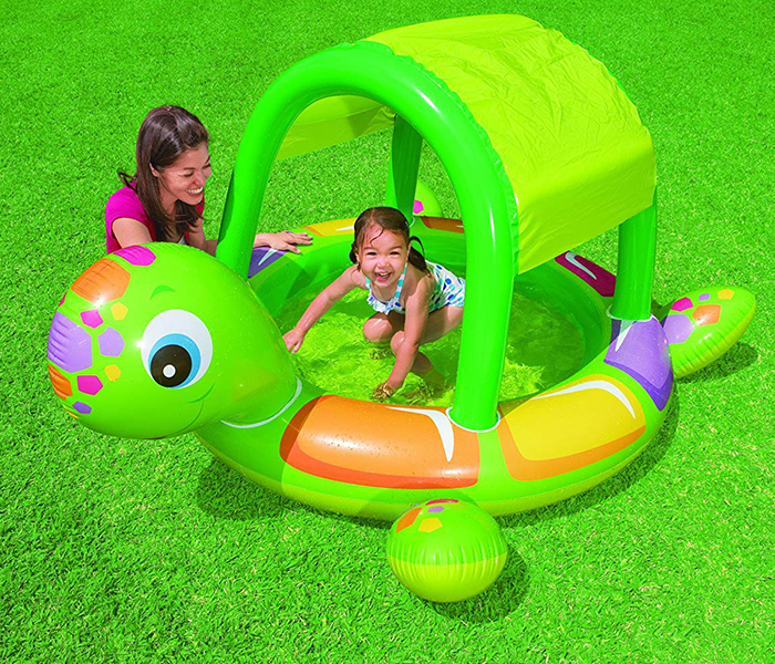 Intex ZX-57410 180 x 145 x 104CM Turtle Baby Pool - Green - Zoom Image 1